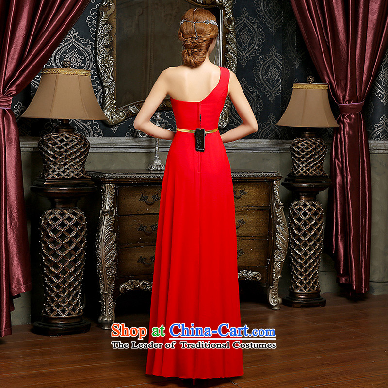 Noritsune Bride Spring 2015 new red bows to married women of stylish dresses and chest evening dresses banquet hosted evening dress RED M noritsune bride shopping on the Internet has been pressed.