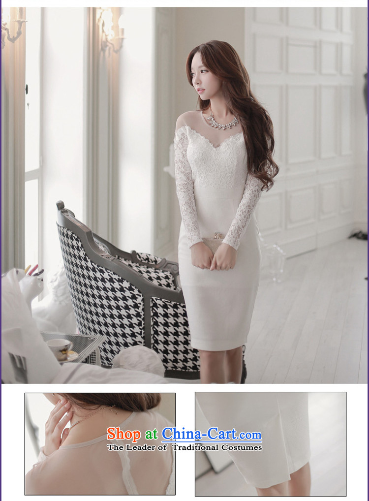 In accordance with the key, 2015 optimized new OL dresses and sexy women wear long-sleeved package lace and dresses dress white S picture, prices, brand platters! The elections are supplied in the national character of distribution, so action, buy now enjoy more preferential! As soon as possible.
