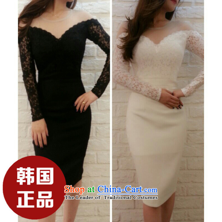 In accordance with the key, 2015 optimized new OL dresses and sexy women wear long-sleeved package lace and dresses dress white S picture, prices, brand platters! The elections are supplied in the national character of distribution, so action, buy now enjoy more preferential! As soon as possible.