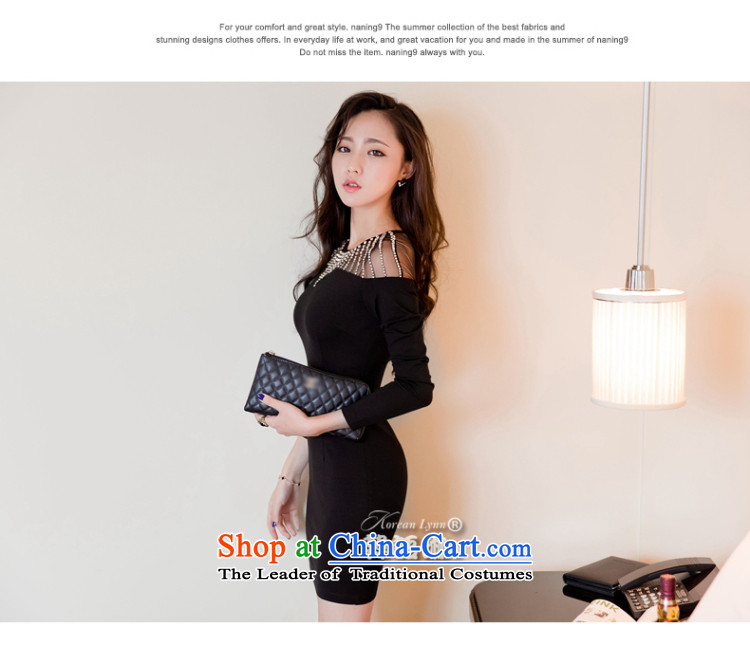 In accordance with the key, 2015 optimized nightclubs load new Korean female sexy aristocratic nails and long-sleeved knitted Pearl Package dresses dress black M picture, prices, brand platters! The elections are supplied in the national character of distribution, so action, buy now enjoy more preferential! As soon as possible.