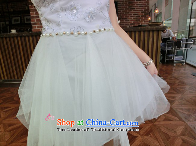 In accordance with the key, 2015 optimized new aristocratic sexy fluoroscopy gauze lace stitching irregular Sau San dresses dress skirt White M picture, prices, brand platters! The elections are supplied in the national character of distribution, so action, buy now enjoy more preferential! As soon as possible.
