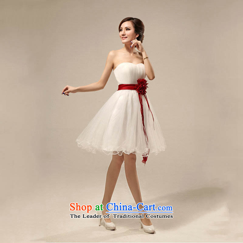 Yet, a new dress and 2015 Chest Dress Short of Korean brides wedding dress bows services bridesmaids winter ys2149 champagne color M naoji a , , , shopping on the Internet