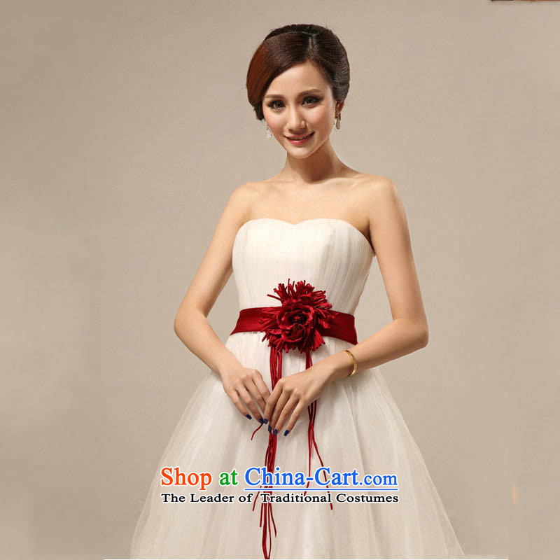 Yet, a new dress and 2015 Chest Dress Short of Korean brides wedding dress bows services bridesmaids winter ys2149 champagne color M naoji a , , , shopping on the Internet