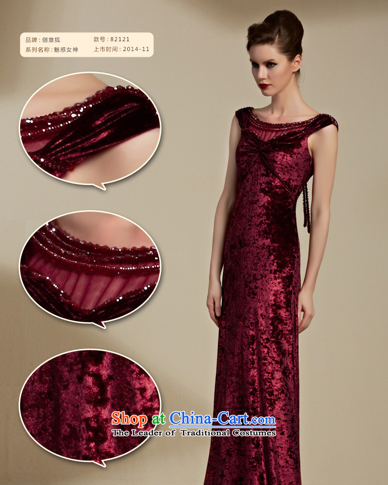 Creative Fox evening dresses 2015 new evening dresses long red bride wedding dress bows service banquet dress moderator dress long skirt 82121 Red XL Photo, prices, brand platters! The elections are supplied in the national character of distribution, so action, buy now enjoy more preferential! As soon as possible.