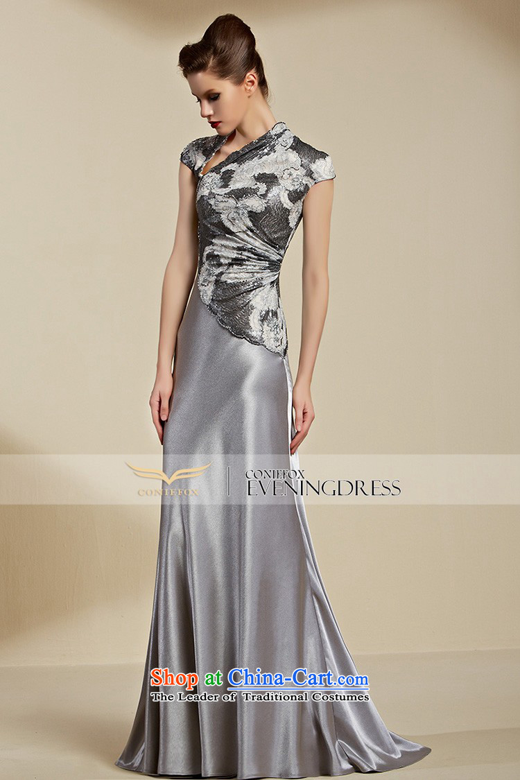 Creative Fox evening dresses 2015 new dress long evening banquet Female dress bows services under the auspices of the annual meeting of the Sau San dress model dress female 82093 Light Gray S picture, prices, brand platters! The elections are supplied in the national character of distribution, so action, buy now enjoy more preferential! As soon as possible.