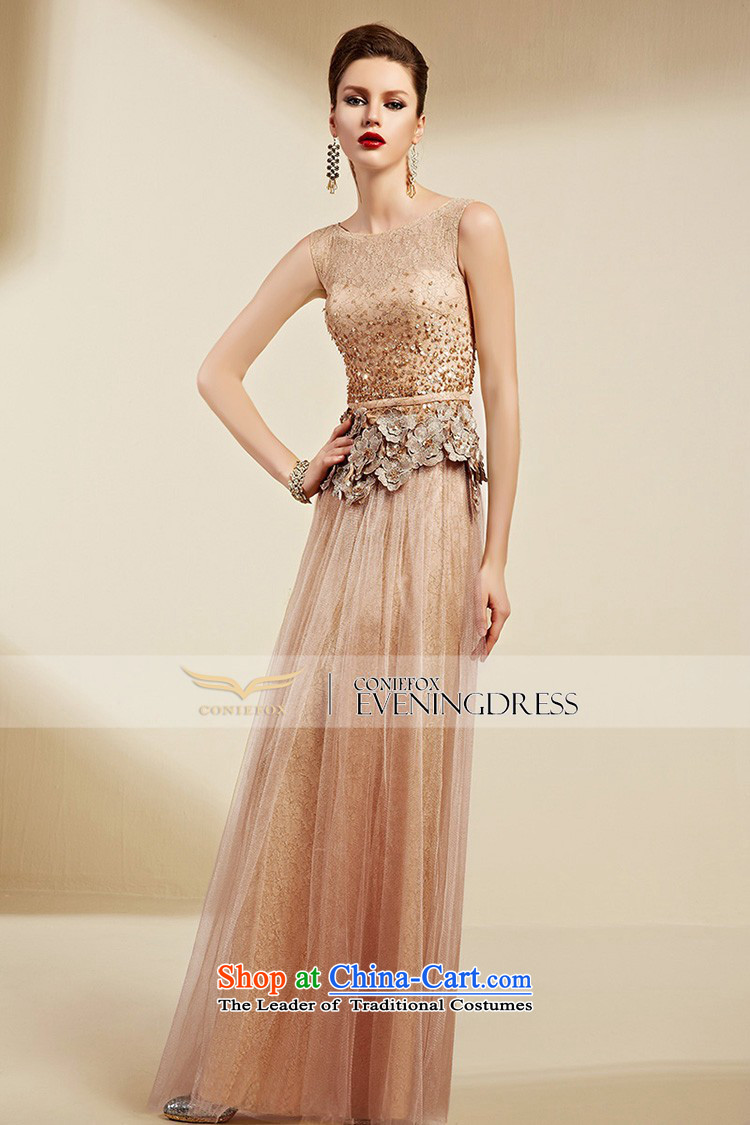 Creative Fox evening dresses 2015 new elegant long shoulders evening dress female banquet dress uniform bridesmaid dresses bows moderator dress 82063 orange XXL picture, prices, brand platters! The elections are supplied in the national character of distribution, so action, buy now enjoy more preferential! As soon as possible.