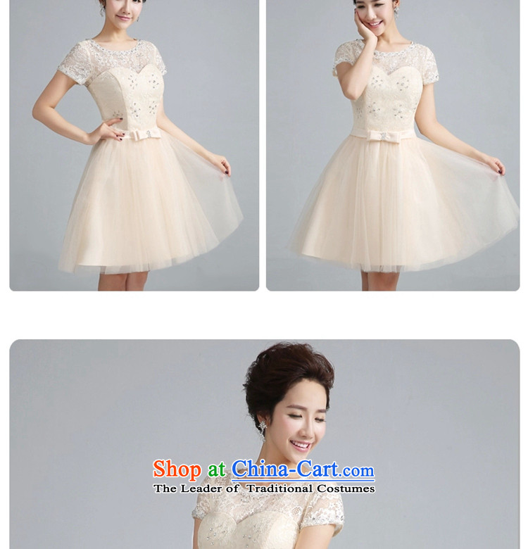 Jie Mia dress the new bride 2014 Sau San bridesmaid serving drink service, shoulders evening dress small sister skirt Fall/Winter Collections light color pictures, XXL Penang price, brand platters! The elections are supplied in the national character of distribution, so action, buy now enjoy more preferential! As soon as possible.