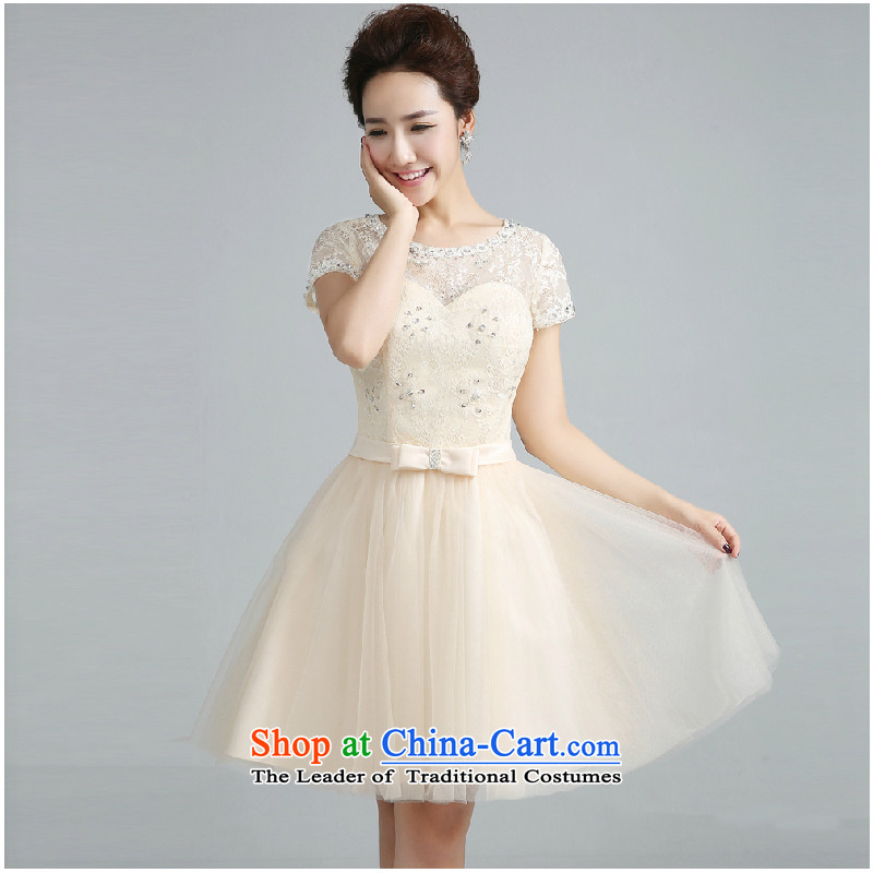 Jie Mia dress the new bride 2014 Sau San bridesmaid serving drink service, shoulders evening dress small sister skirt Fall/Winter Collections light color XXL, Penang Jie mia , , , shopping on the Internet