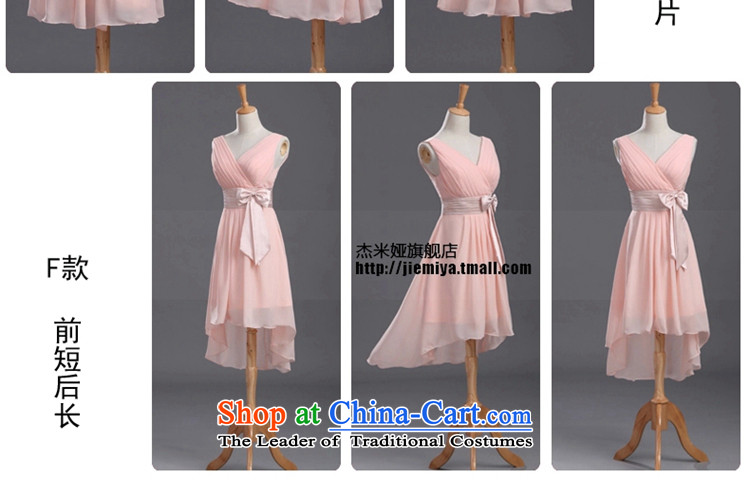 Jie mija bridesmaid services 2015 new wedding dresses Korean shoulders after the short duration of the former, sister skirt bridesmaid mission dress B S picture, prices, brand platters! The elections are supplied in the national character of distribution, so action, buy now enjoy more preferential! As soon as possible.