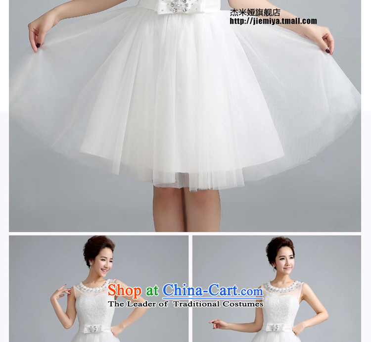 Jie Mija 2015 new Korean Won Princess version bon bon skirt small Dress Short of bride bridesmaid services bridesmaid betrothal short White XXL picture, prices, brand platters! The elections are supplied in the national character of distribution, so action, buy now enjoy more preferential! As soon as possible.