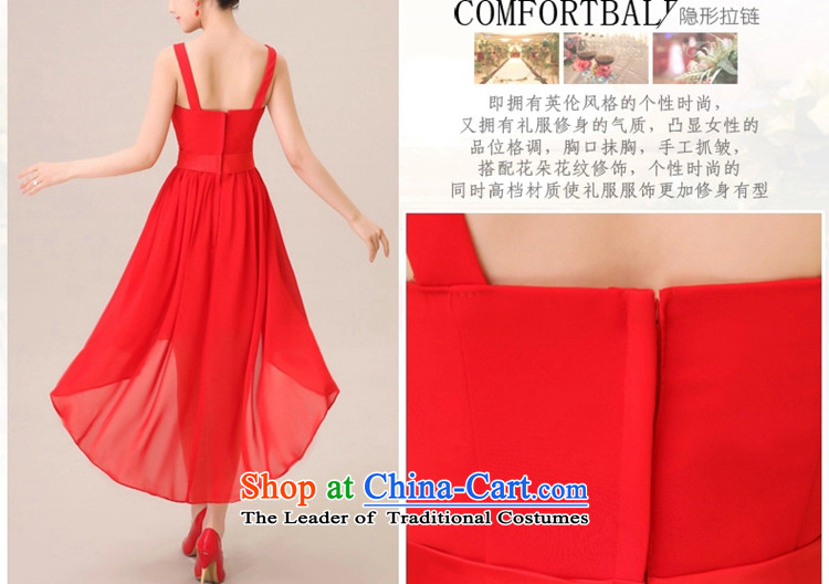 Jie Mija  2015 new bride Wedding Dress Short) before serving bridesmaid short long after the shoulders, red long bows evening dress red XXXL picture, prices, brand platters! The elections are supplied in the national character of distribution, so action, buy now enjoy more preferential! As soon as possible.