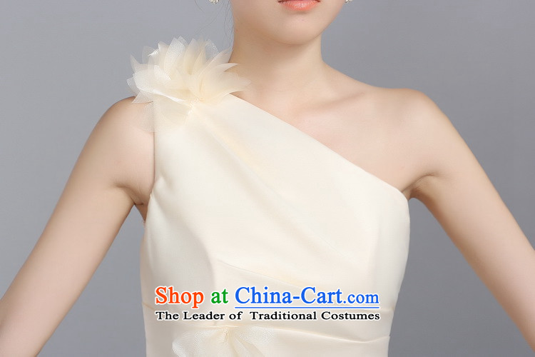 Ishan goods stylish tight elastic bride bridesmaid marriage shoulder bows to show small dress champagne color M picture, prices, brand platters! The elections are supplied in the national character of distribution, so action, buy now enjoy more preferential! As soon as possible.