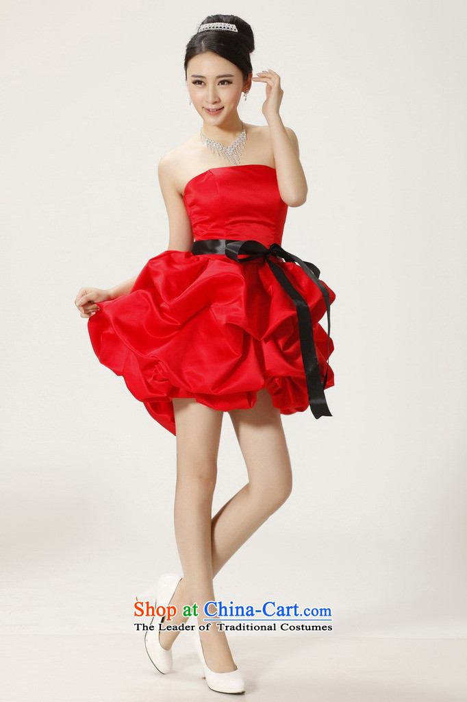 Ishan goods women 2014 bride bridesmaid bows short of evening dresses wedding Dinner Performances bon bon small dress RED M picture, prices, brand platters! The elections are supplied in the national character of distribution, so action, buy now enjoy more preferential! As soon as possible.