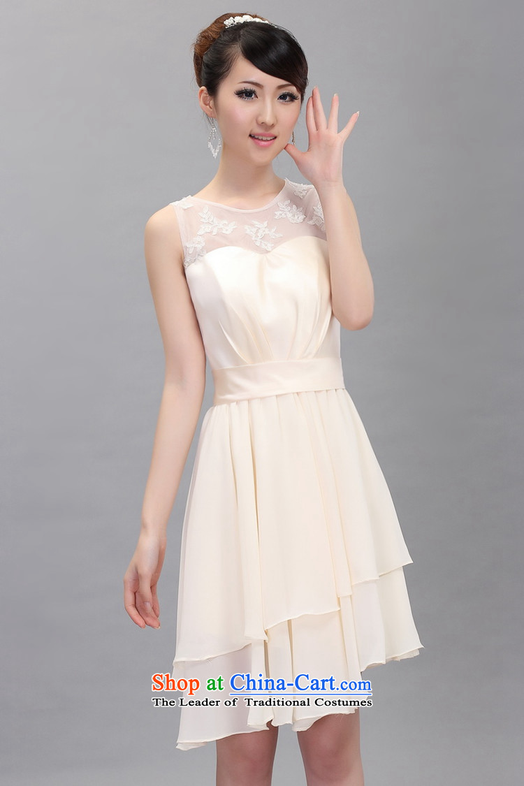 Ishan goods and sexy female champagne color asymmetric dress star small dress bride bridesmaid marriage bows services champagne color L picture, prices, brand platters! The elections are supplied in the national character of distribution, so action, buy now enjoy more preferential! As soon as possible.