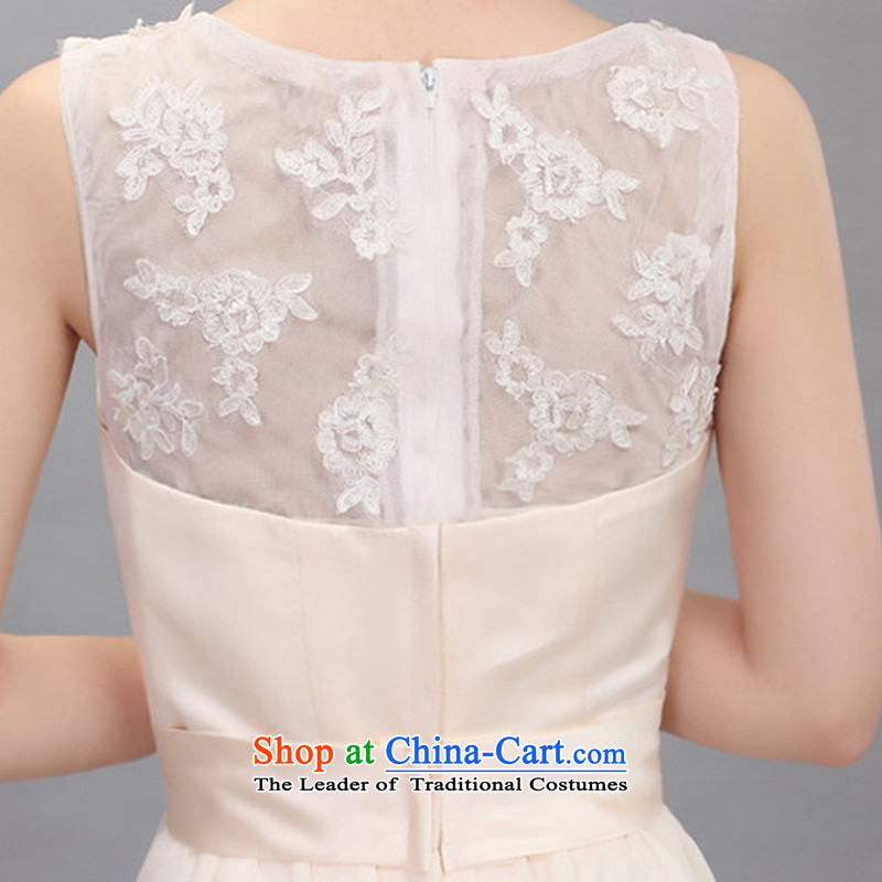 Ishan goods and sexy female champagne color asymmetric dress star small dress bride bridesmaid marriage bows champagne color L, of services are goods shopping on the Internet has been pressed.