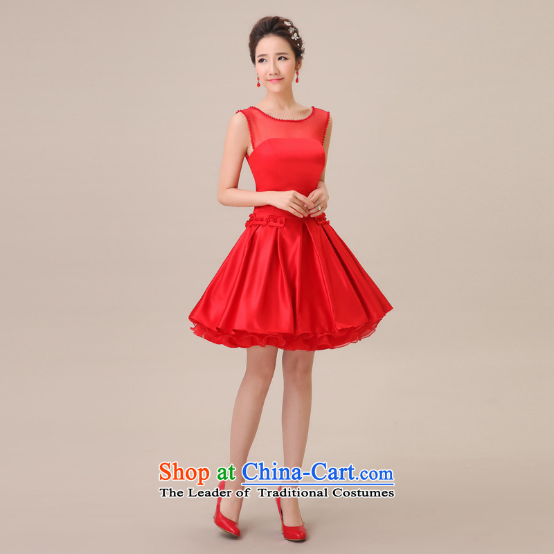 Jie mija bridesmaid dress short skirt Fashion, 2015 bride dress small dress new marriage evening dresses red S, Cheng Kejie mia , , , shopping on the Internet