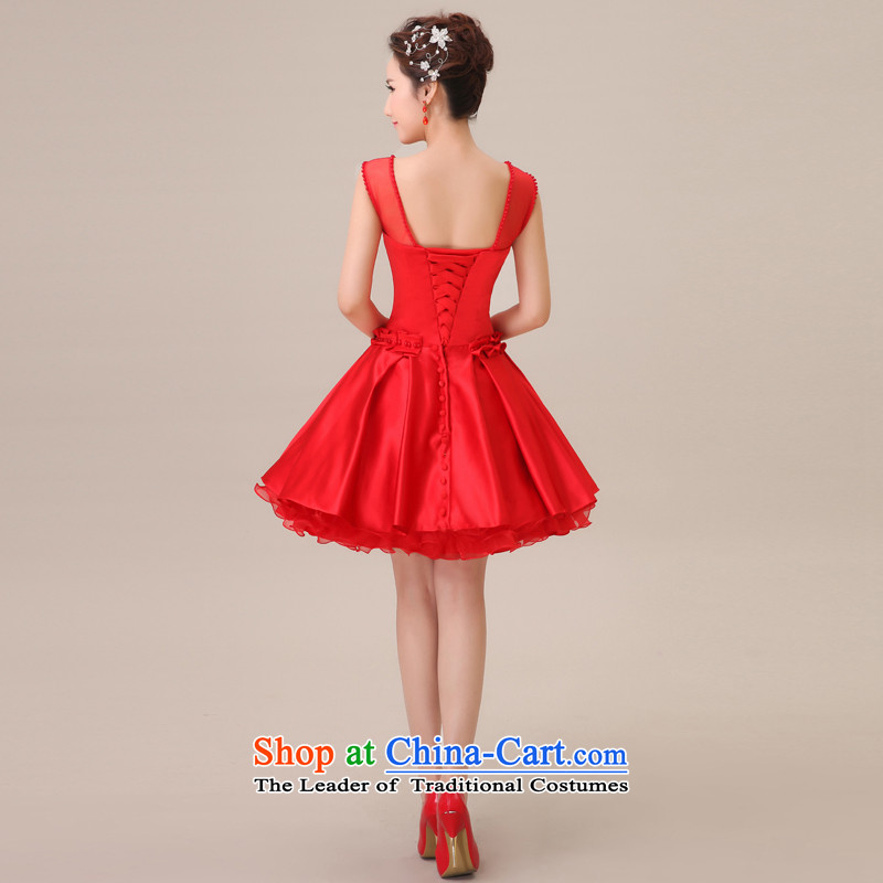 Jie mija bridesmaid dress short skirt Fashion, 2015 bride dress small dress new marriage evening dresses red S, Cheng Kejie mia , , , shopping on the Internet