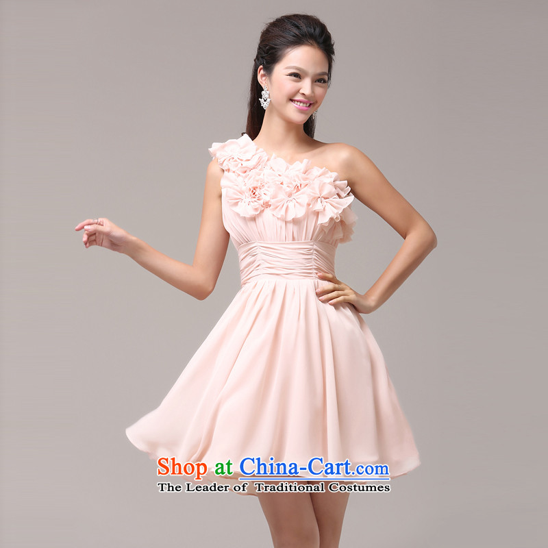 Jie mija wedding dresses 2015 new bows services shoulder short of red light pink dresses bridesmaid services sister skirt summer pink S, Cheng Kejie mia , , , shopping on the Internet