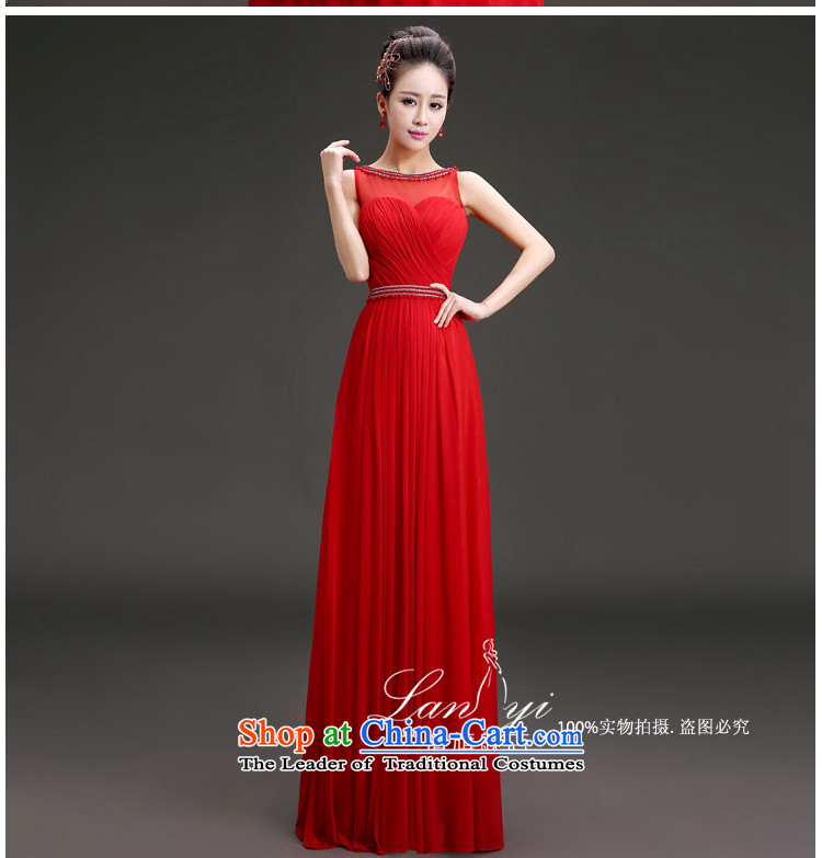 In 2015 the new friends marriages bows dress Korean style graphics thin red to dress the shoulders, under the auspices of the annual concert banquet dinner dress code red S waistline 1.9 feet picture, prices, brand platters! The elections are supplied in the national character of distribution, so action, buy now enjoy more preferential! As soon as possible.