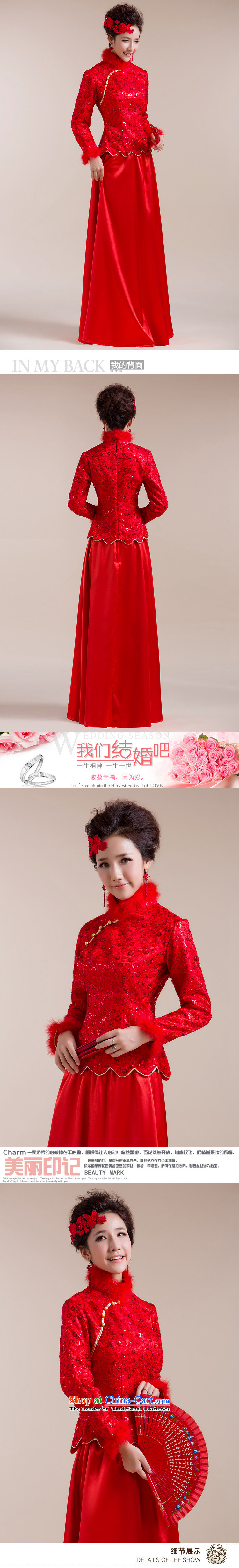 Optimize video for winter 2015 new autumn and winter cheongsam dress Gross Gross for cuff dot decorated under the aliasing dragging long skirt gx3102 red XL Photo, prices, brand platters! The elections are supplied in the national character of distribution, so action, buy now enjoy more preferential! As soon as possible.