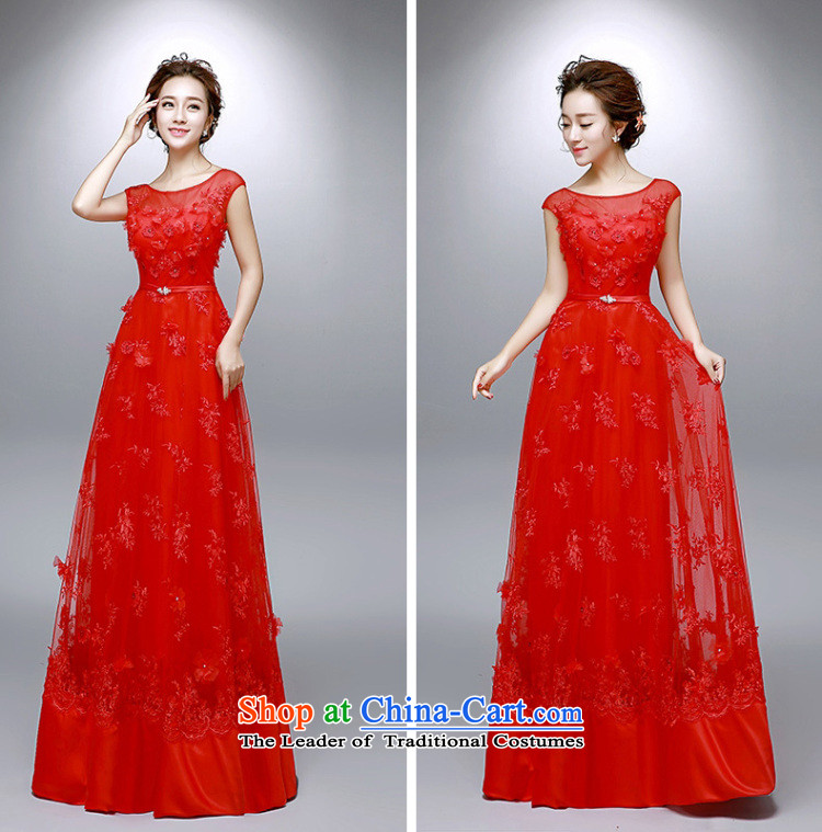 The leading edge of the Red marriage day wedding dresses new bride toasting champagne 2015 annual service banquet dinner dress RED M 2.0 ft 8,019 ex waist picture, prices, brand platters! The elections are supplied in the national character of distribution, so action, buy now enjoy more preferential! As soon as possible.