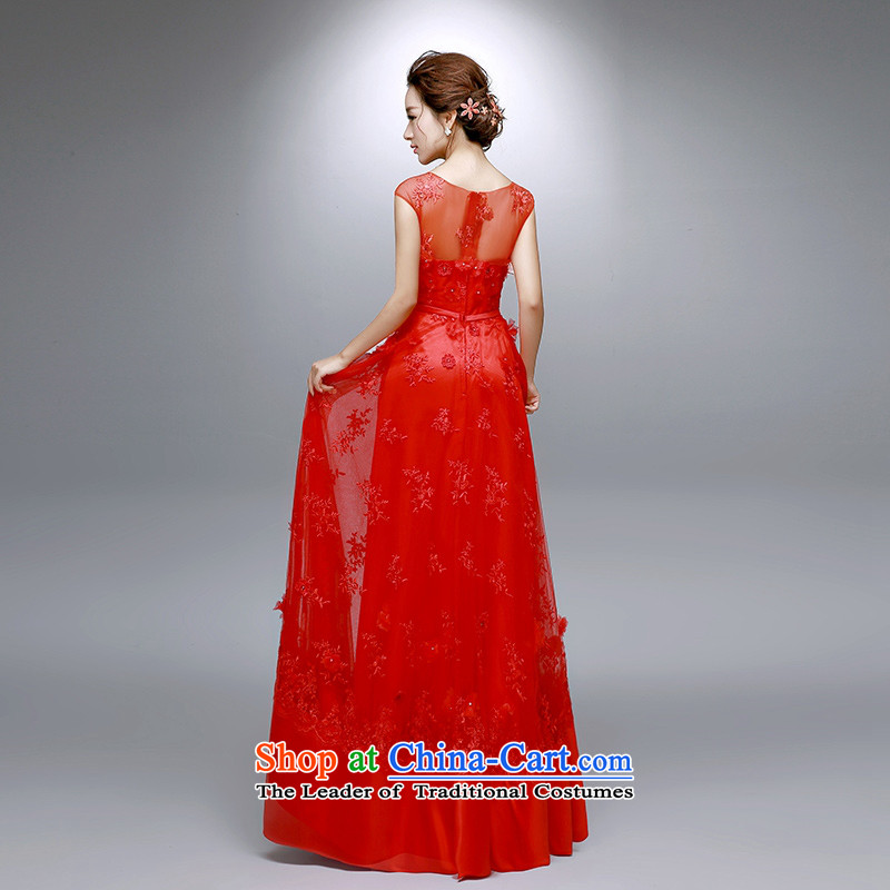The leading edge of the Red marriage day wedding dresses new bride toasting champagne 2015 annual service banquet dinner dress RED M 2.0 ft 8,019 ex waistline, the dream of the day the , , , shopping on the Internet