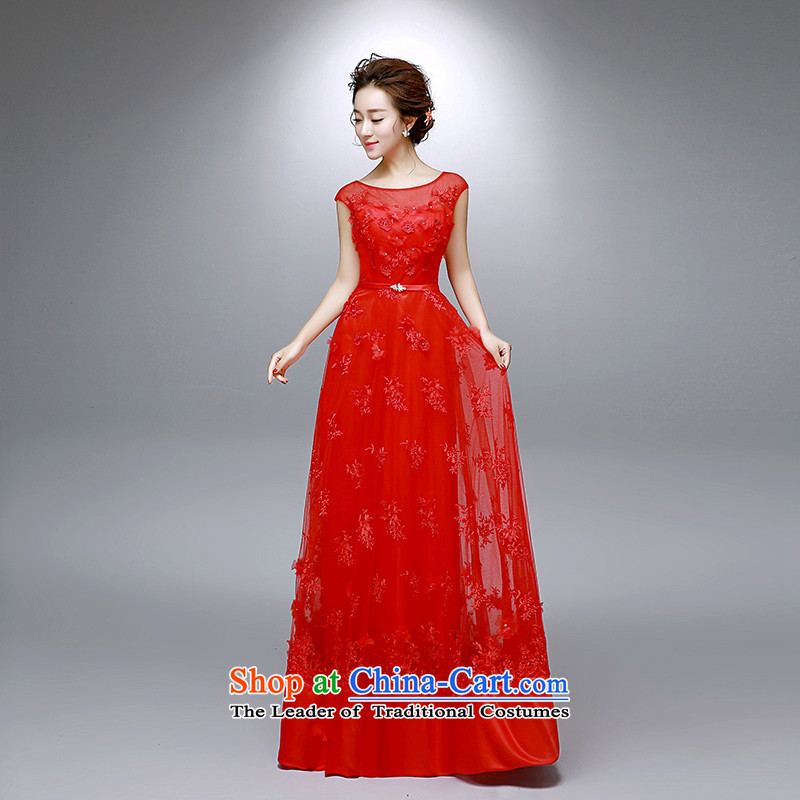 The leading edge of the Red marriage day wedding dresses new bride toasting champagne 2015 annual service banquet dinner dress RED M 2.0 ft 8,019 ex waistline, the dream of the day the , , , shopping on the Internet