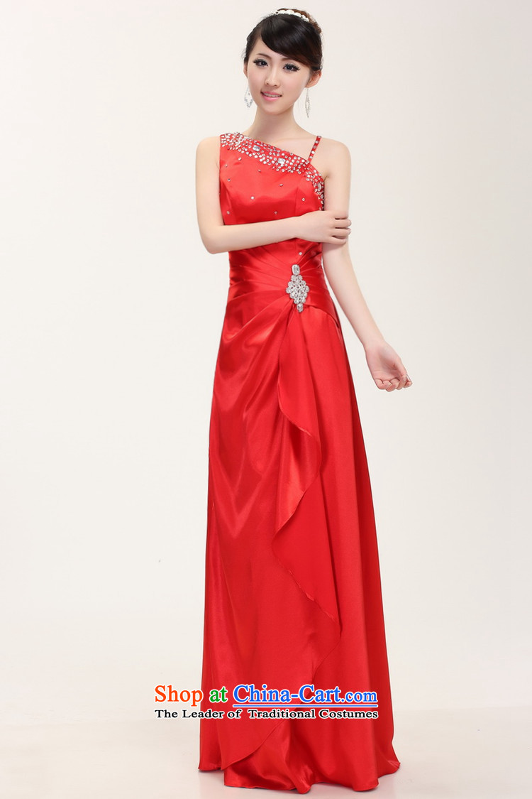 Naoji new single shoulder length of Sau San frockcoat bows to stage performances and stylish evening dress dh6803 RED M picture, prices, brand platters! The elections are supplied in the national character of distribution, so action, buy now enjoy more preferential! As soon as possible.