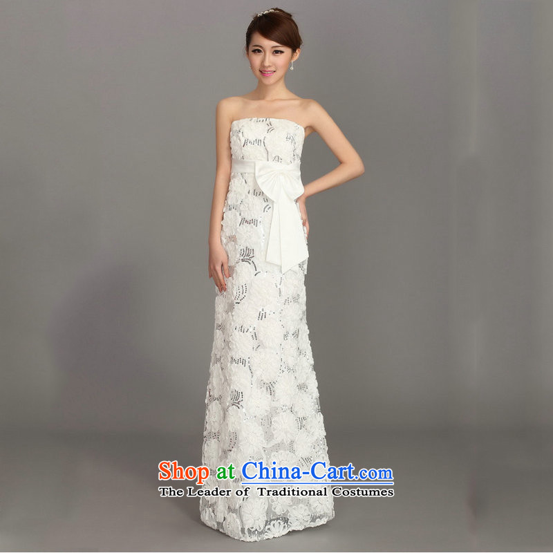 Naoji a bride 2015 wedding dress skirt long lace flowers to align the dress crowsfoot auspices dh3610 Services White M naoji a , , , shopping on the Internet