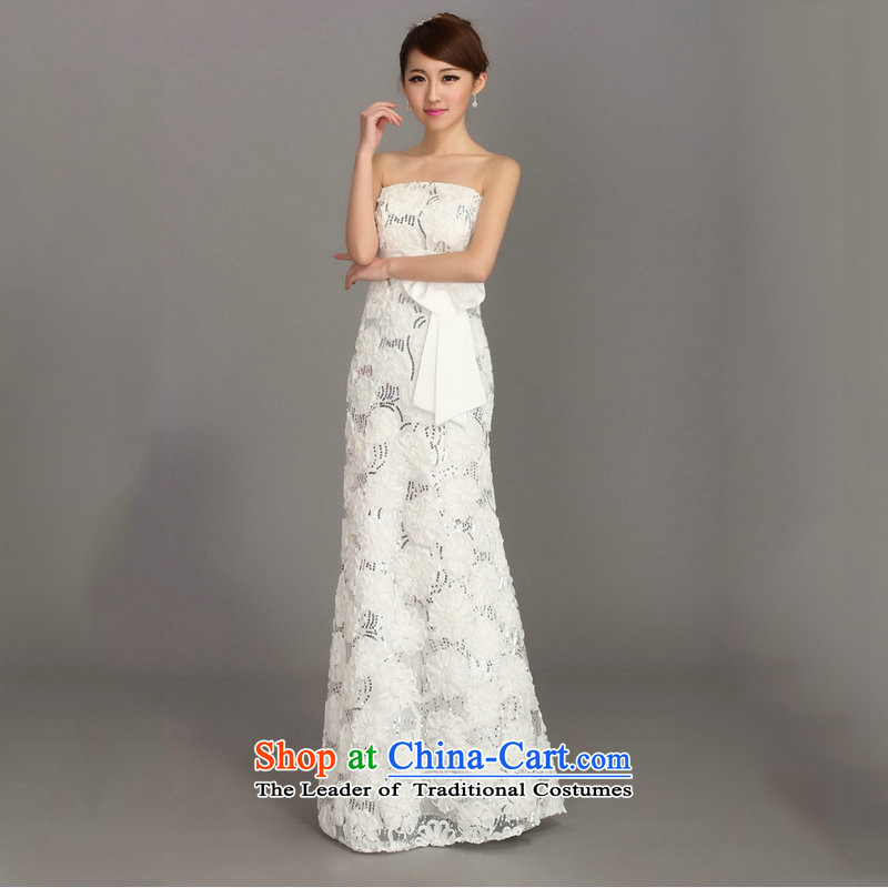 Naoji a bride 2015 wedding dress skirt long lace flowers to align the dress crowsfoot auspices dh3610 Services White M naoji a , , , shopping on the Internet