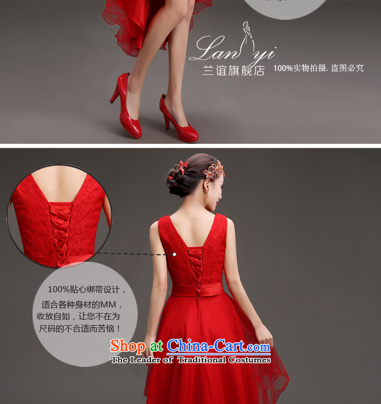 In 2015, the small bows brides friends dress Korean Spring Banquet performances shoulders Dress Short long after the former Red Dress Code Red M waistline Skirts 2 feet picture, prices, brand platters! The elections are supplied in the national character of distribution, so action, buy now enjoy more preferential! As soon as possible.