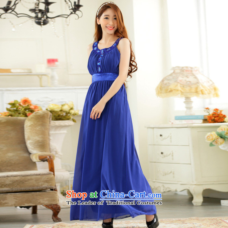 C.o.d. xl lady long skirt ironing drill vest dress chiffon thin conservative dress skirts video conference under the auspices of skirts bridesmaid sister about 125-145 blue dress XL Photo, prices, brand platters! The elections are supplied in the national character of distribution, so action, buy now enjoy more preferential! As soon as possible.