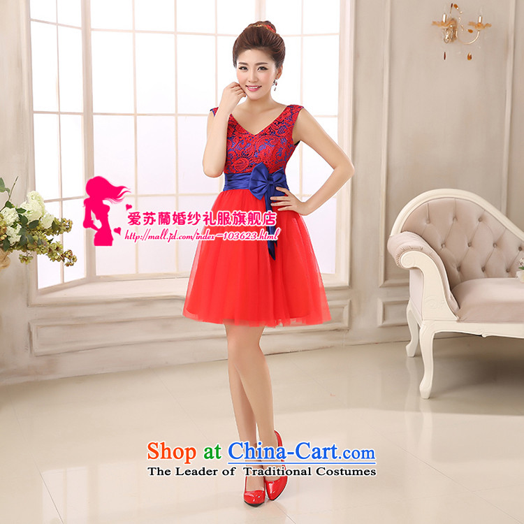New Dress Short dress hibiscus lace shoulders short dress oval-back dress bridesmaid dress red XXL picture, prices, brand platters! The elections are supplied in the national character of distribution, so action, buy now enjoy more preferential! As soon as possible.