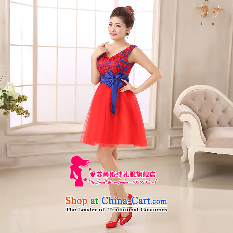 New Dress Short dress hibiscus lace shoulders short dress oval-back dress bridesmaid dress red XXL picture, prices, brand platters! The elections are supplied in the national character of distribution, so action, buy now enjoy more preferential! As soon as possible.