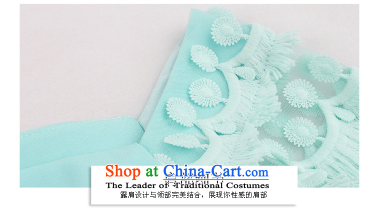 Yi Ge lire gentlewoman temperament lace fifth cuff fresh aristocratic word for small dress dresses blue 6,843 all ranks, the price and the picture S brand platters! The elections are supplied in the national character of distribution, so action, buy now enjoy more preferential! As soon as possible.