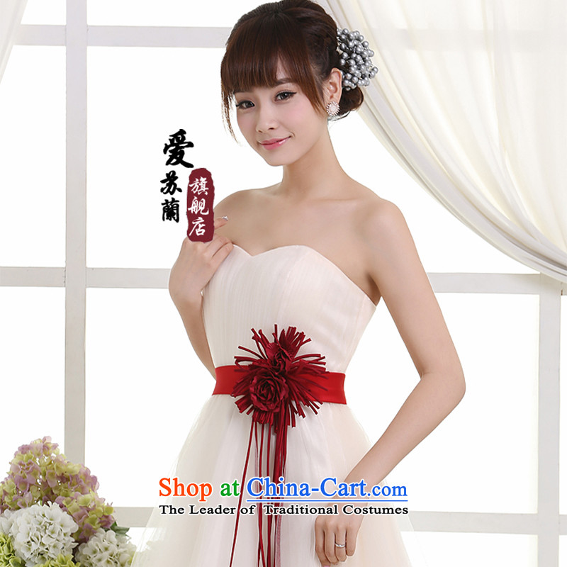 New dress openings offer dress birthday party dress bridesmaid banquet dress White M love Su-lan , , , shopping on the Internet