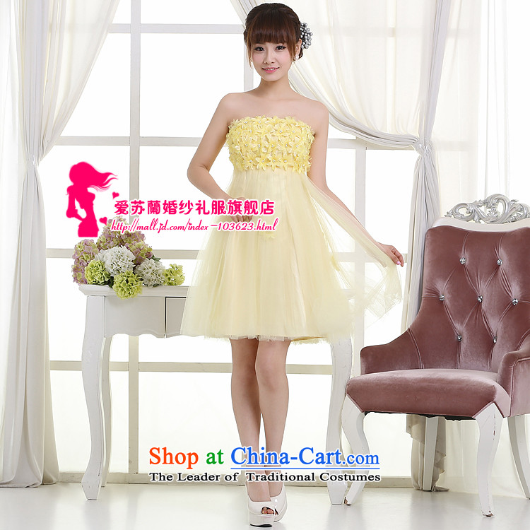Wedding dresses new paragraph, auspicious wedding dress, the new new new bridesmaid) short dress Top Loin of Korean dress pale yellow XXL picture, prices, brand platters! The elections are supplied in the national character of distribution, so action, buy now enjoy more preferential! As soon as possible.
