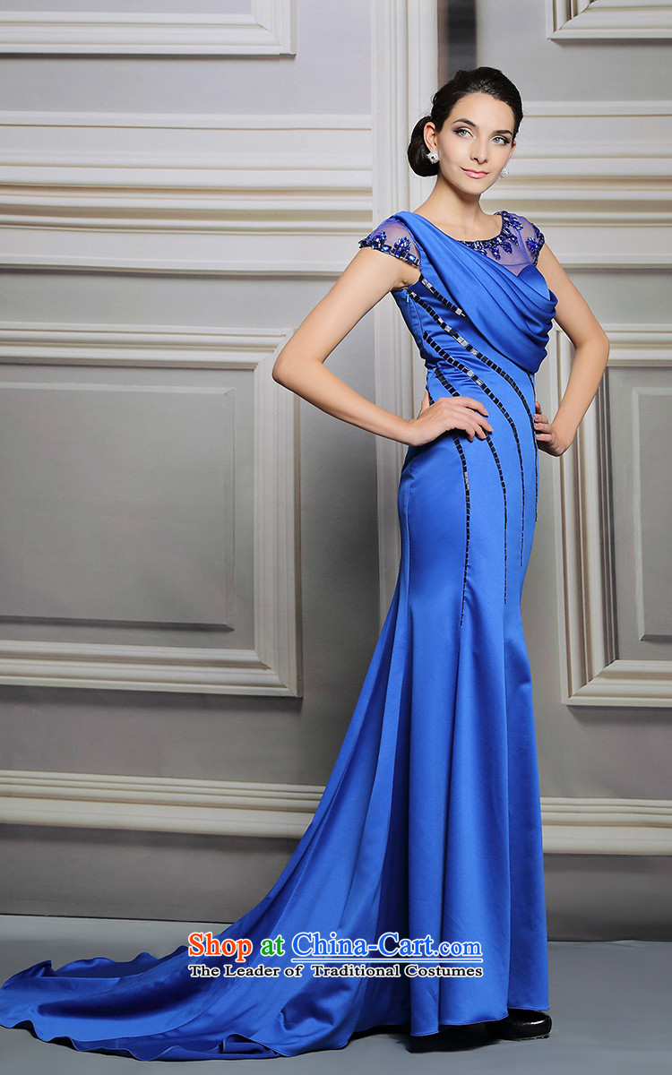 Doris Qi long tail western dress blue show car models crowsfoot dress picture color pictures, prices, XXL brand platters! The elections are supplied in the national character of distribution, so action, buy now enjoy more preferential! As soon as possible.