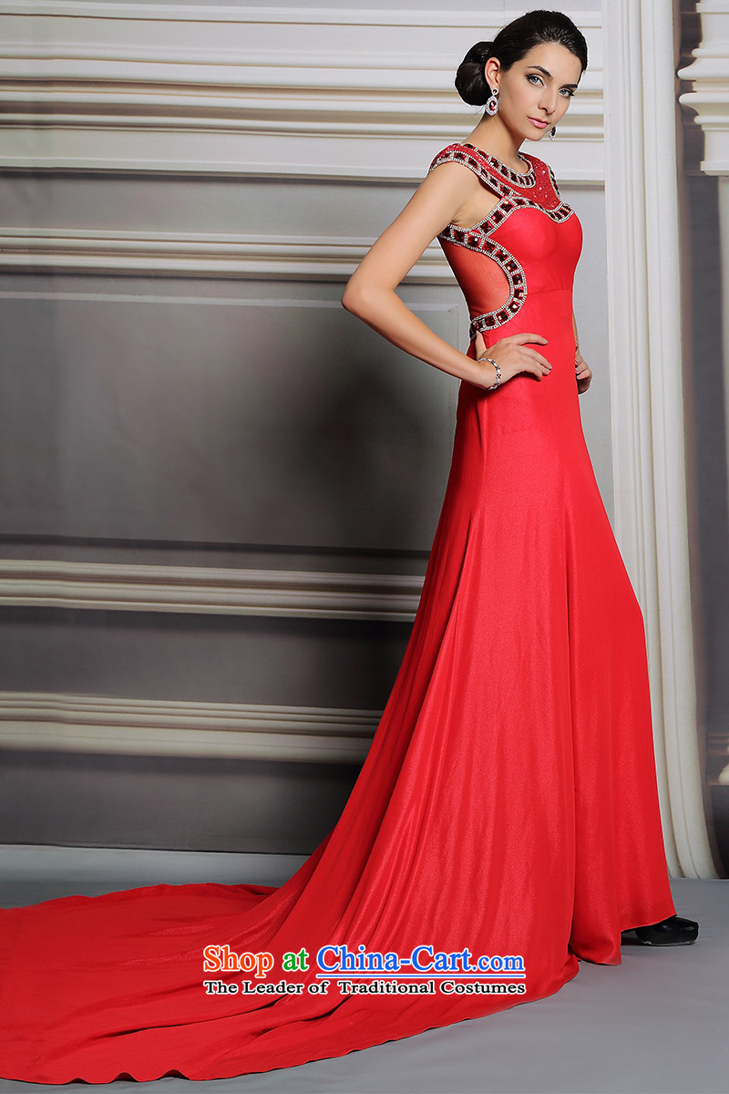 Doris Qi evening dresses banquet long red tail dress nails wedding dresses picture color pearl XL Photo, prices, brand platters! The elections are supplied in the national character of distribution, so action, buy now enjoy more preferential! As soon as possible.
