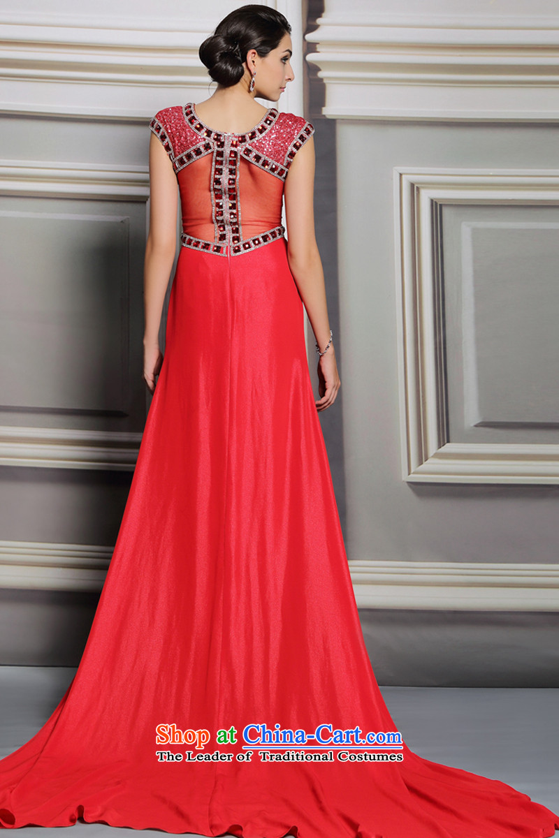 Doris Qi evening dresses banquet long red tail dress nails wedding dresses picture color pearl XL Photo, prices, brand platters! The elections are supplied in the national character of distribution, so action, buy now enjoy more preferential! As soon as possible.