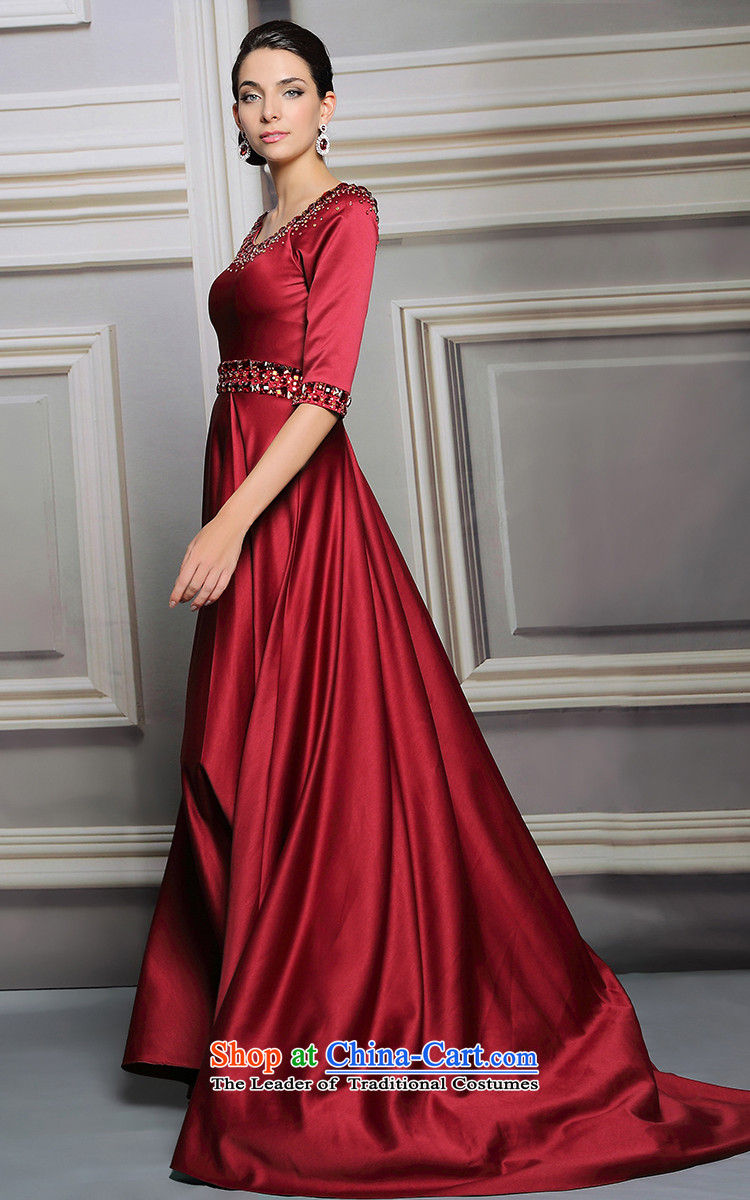Doris Qi evening dress in Europe and the cuff night replace the door bows wedding dress dress photo color M brand, prices, picture platters! The elections are supplied in the national character of distribution, so action, buy now enjoy more preferential! As soon as possible.