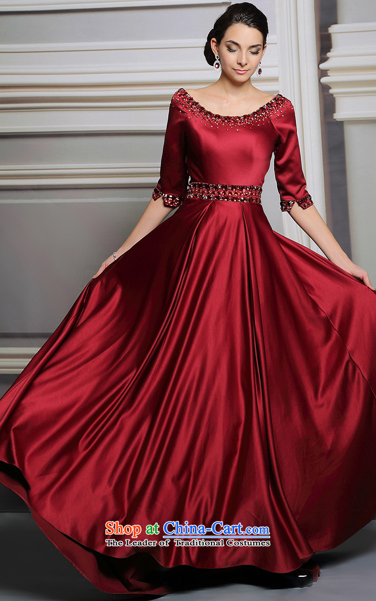 Doris Qi evening dress in Europe and the cuff night replace the door bows wedding dress dress photo color M brand, prices, picture platters! The elections are supplied in the national character of distribution, so action, buy now enjoy more preferential! As soon as possible.