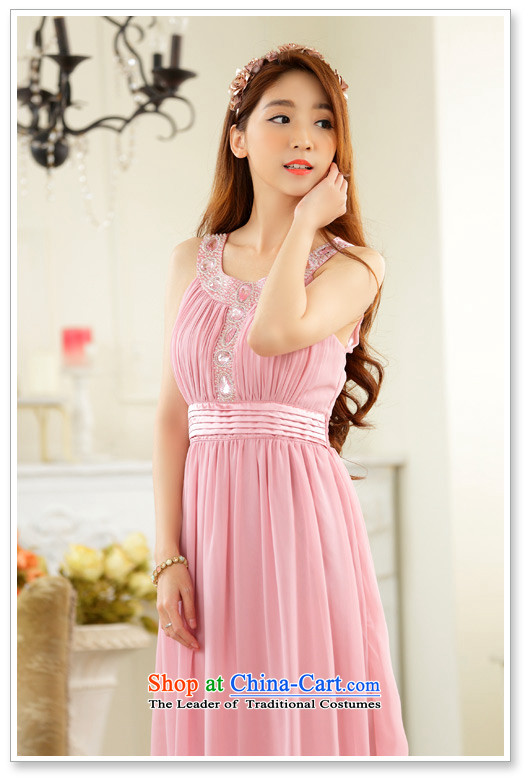 The spring and summer of 2015 New Jk2.yy) annual meeting presided over long evening dresses clavicle Sau San diamond dropped chiffon long skirt xl female pink 2XL recommendations about 155 pictures, prices, brand platters! The elections are supplied in the national character of distribution, so action, buy now enjoy more preferential! As soon as possible.