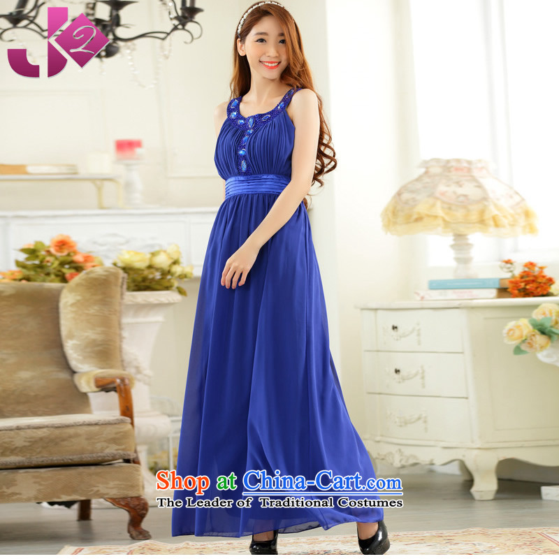 The spring and summer of 2015 New Jk2.yy) annual meeting presided over long evening dresses clavicle Sau San diamond dropped chiffon long skirt xl female pink 2XL recommendations about 155 ,JK2.YY,,, shopping on the Internet