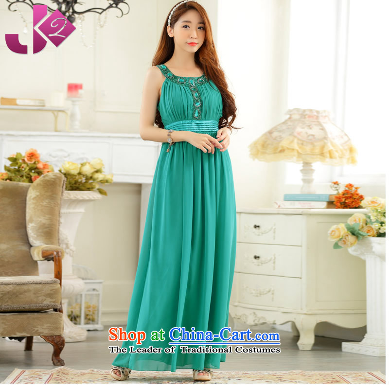 The spring and summer of 2015 New Jk2.yy) annual meeting presided over long evening dresses clavicle Sau San diamond dropped chiffon long skirt xl female pink 2XL recommendations about 155 ,JK2.YY,,, shopping on the Internet