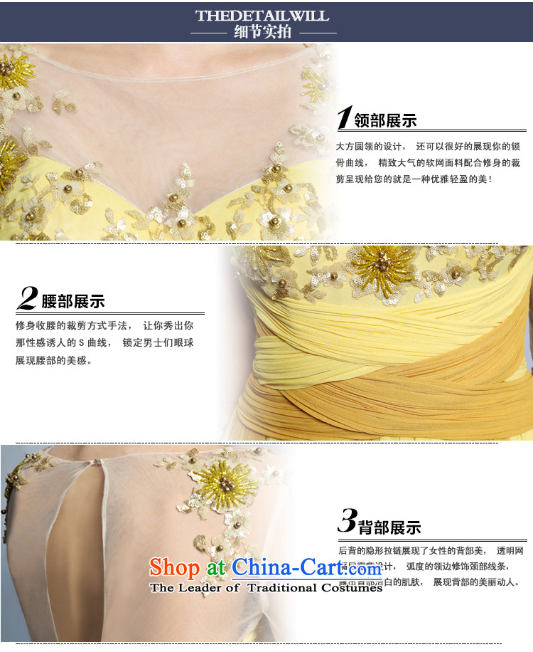 Doris Qi long-sleeved yellow dress retro palace long moderator show picture color photo of dress XL, prices, brand platters! The elections are supplied in the national character of distribution, so action, buy now enjoy more preferential! As soon as possible.