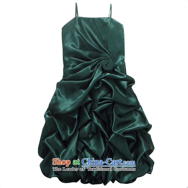 2015 Spring/Summer New Pure Color sweet slips dinner dress marriage under the auspices of bows performances dress xl female jade green are recommended 100 yards around 922.747 ,JK2.YY,,, shopping on the Internet