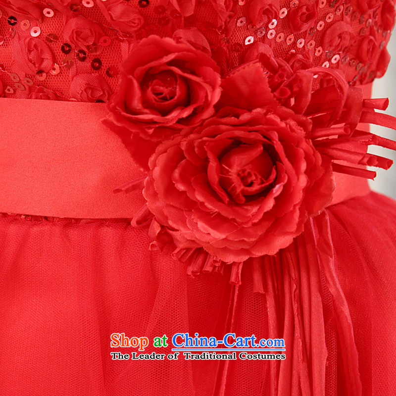 Kaki-hi-won The Princess Bride flowers anointed chest wedding dresses bridesmaid to serve the new 2015 autumn and winter X003 Red , L-hi kaki shopping on the Internet has been pressed.
