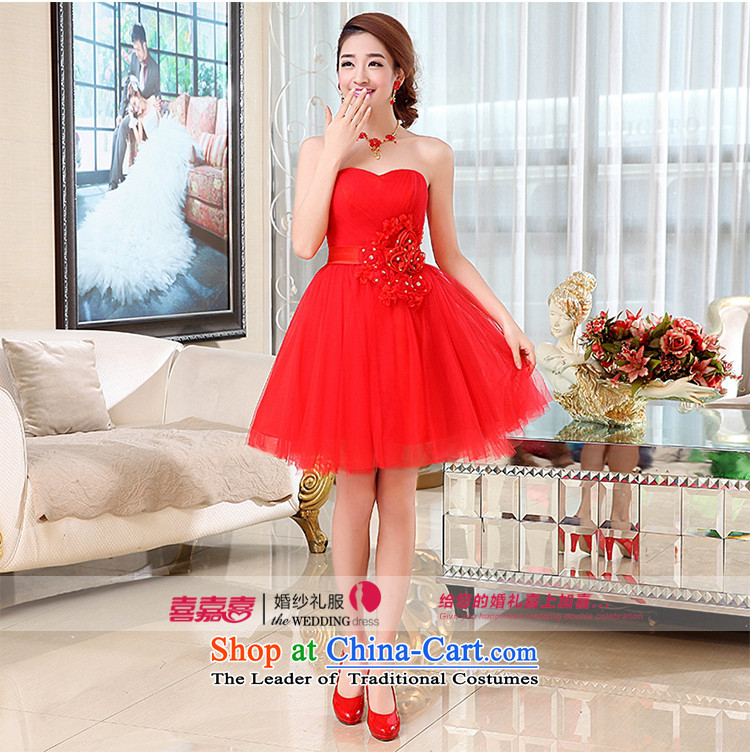 Kaki-hi-won The Princess Bride flowers anointed chest wedding dresses bridesmaid to serve the new 2015 autumn and winter X001 Red XL Photo, prices, brand platters! The elections are supplied in the national character of distribution, so action, buy now enjoy more preferential! As soon as possible.