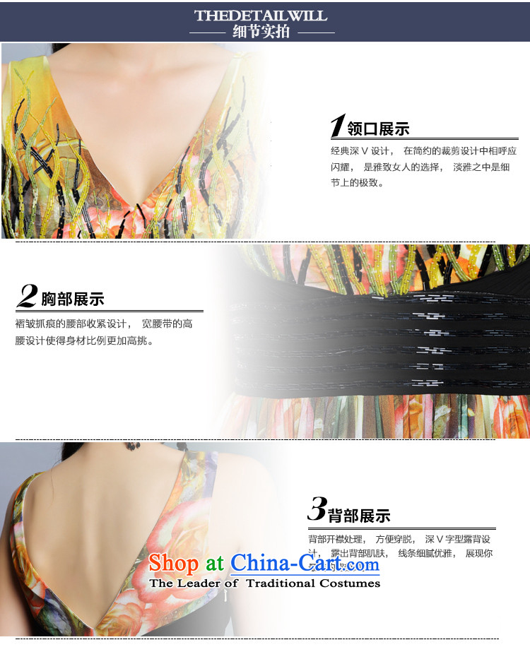 Doris Qi long high-waist dress suit pregnant women V-Neck Sau San evening dress uniform color photo of marriage bows M picture, prices, brand platters! The elections are supplied in the national character of distribution, so action, buy now enjoy more preferential! As soon as possible.